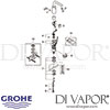 Grohe Essence E Infra-Red Electronic Basin Tap Spares